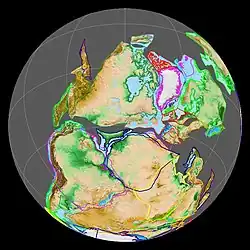 Лавразия, середина карбона (330 миллионов лет назад)