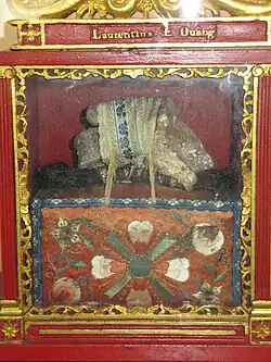 Мощи святого Ларентия Ван Бин, музей «Дом Паулины Жарико», Лион, Франция.