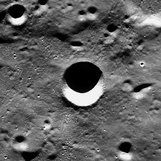 Снимок зонда Lunar Reconnaissance Orbiter.