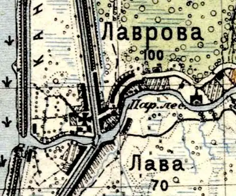 План села Лаврово. 1941 год