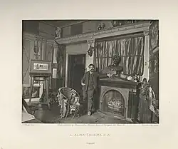 «Художник у себя дома». Фотогравюра 1884 года