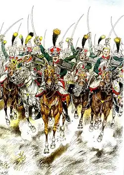 Почётная гвардия в атаке.