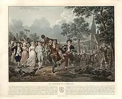 Возвращение новобрачных из церкви. С оригинала Ипполита Лекомта