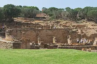 Point de vue dans l'enceinte du Chellah le 2 juin 2024