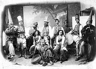 Опереточная труппа, исполнявшая «Леблебиджи», 1870-е гг.