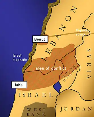 Карта зоны конфликта