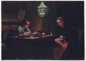 «Бабушка и внучка», (ранее 1910) — Третьяковская галерея