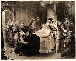 Смерть Леонардо да Винчи (Король Франции Франциск I у постели Леонардо да Винчи)