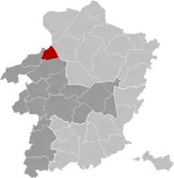 Расположение муниципалитета на карте провинции