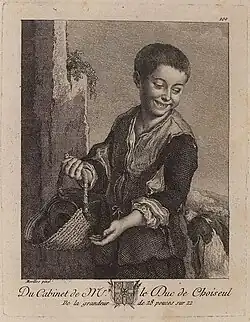 Гравюра 1771 года из описи собрания Шуазеля