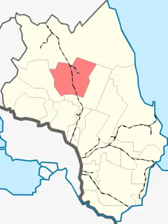 Лесколовское сельское поселение на карте