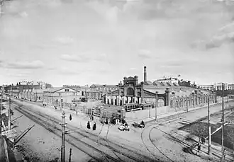 Миусский трамвайный парк, 1909 год