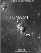 Снимок зонда Lunar Reconnaissance Orbiter.