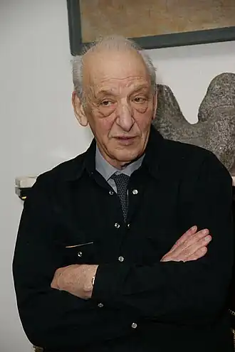 Лев Сморгон на открытии выставки в галерее «DiDi», Санкт-Петербург, 2012