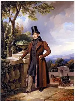 Ф. Крюгер — Л. П. Витгенштейн. 1836. Холст, масло. Частное собрание