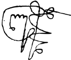 Изображение автографа