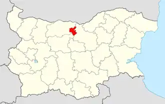 Община Левски на карте