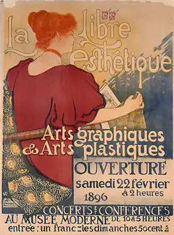 Тео ван Рейссельберге. Афиша общества «Свободная эстетика». 1896.