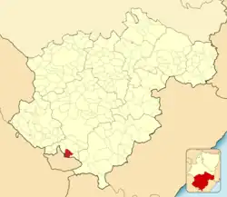 Расположение муниципалитета на карте провинции