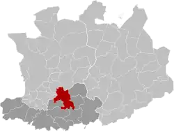 Расположение муниципалитета на карте провинции