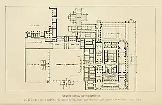 Clumber house, Nottinghamshire.План.