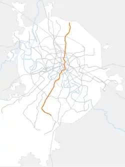 Схема линии на карте
