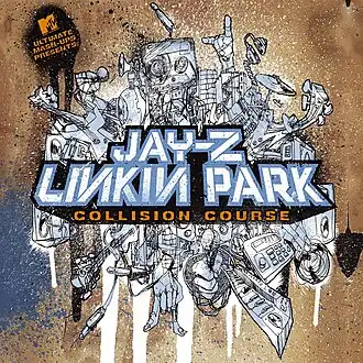 Обложка альбома Linkin Park и Jay-Z «Collision Course» (2004)