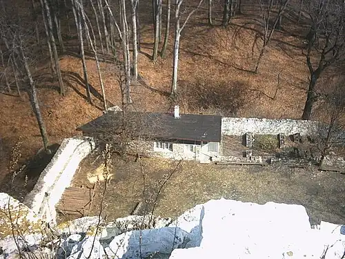 Вид с башни на подзамке