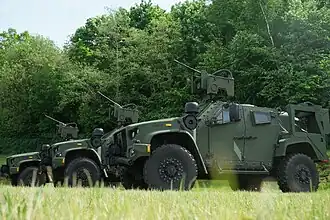 Используемые батальоном бронеавтомобили Oshkosh L-ATV (JLTV)
