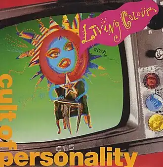 Обложка сингла Living Colour «Cult of Personality» (1988)