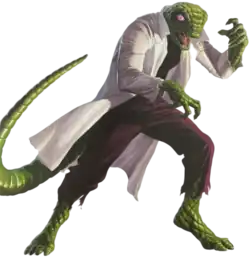 Ящер на варианте обложки комикса Venom (Vol. 5) #18 (апрель 2023)Художник — Алекс Росс