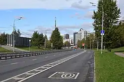 Улица Лобачевского в сентябре 2018 года