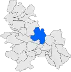 Расположение муниципалитета на карте провинции