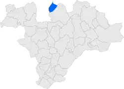 Расположение муниципалитета на карте провинции