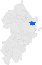 Расположение муниципалитета на карте провинции