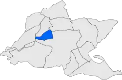 Расположение муниципалитета на карте провинции