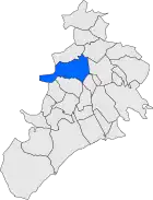 Расположение муниципалитета на карте провинции