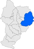 Расположение муниципалитета на карте провинции