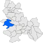 Расположение муниципалитета на карте провинции