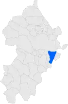 Расположение муниципалитета на карте провинции