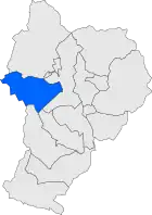 Расположение муниципалитета на карте провинции