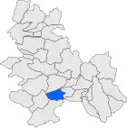Расположение муниципалитета на карте провинции
