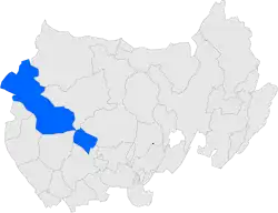 Расположение муниципалитета на карте провинции
