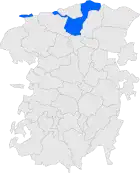 Расположение муниципалитета на карте провинции