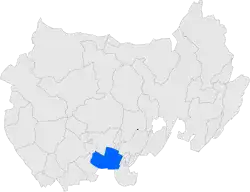 Расположение муниципалитета на карте провинции