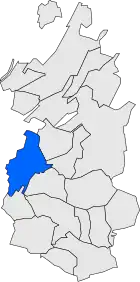Расположение муниципалитета на карте провинции