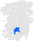 Расположение муниципалитета на карте провинции