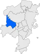 Расположение муниципалитета на карте провинции