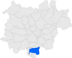 Расположение муниципалитета на карте провинции