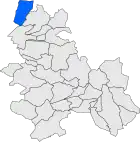 Расположение муниципалитета на карте провинции